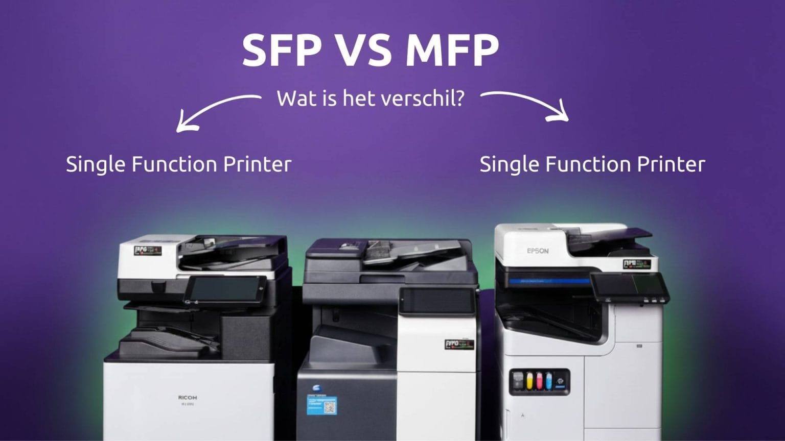 Wat is het verschil tussen SFP‑ en MFP‑printers?